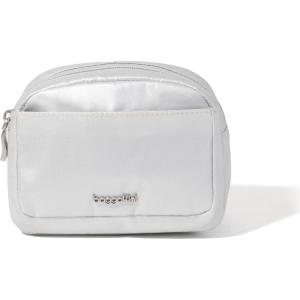 image:imageBaggallini Womens Pocket Cosmetic  Lightweight Bag  Travel Essentials Makeup Organizer SmallSilver Metallic