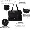 image:imageModern Weekender  Lightweight 18x157x94 Duffel Carryon Travel Bag for WomenBlack