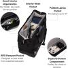 image:imageModern Weekender  Lightweight 18x157x94 Duffel Carryon Travel Bag for WomenBlack