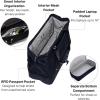 image:imageModern Weekender  Lightweight 18x157x94 Duffel Carryon Travel Bag for WomenFrench Navy