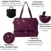 image:imageModern Weekender  Lightweight 18x157x94 Duffel Carryon Travel Bag for WomenMulberry