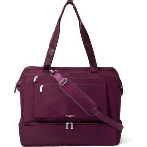 image:imageModern Weekender  Lightweight 18x157x94 Duffel Carryon Travel Bag for WomenMulberry